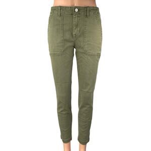 GAP Women's Olive Green Mid Rise Skinny Leg Ankle Boyfriend Jeans Pants Size 4